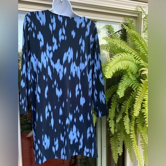 Alfani XL lt/dark Blue Multi Length Tunic Shirt Blouse NWOT - Picture 4 of 5